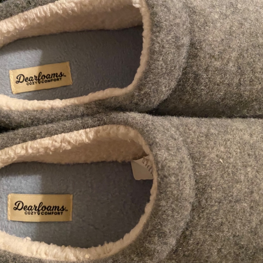 Dearfoams Cozy Comfort Womens Fleece Slip On Slippers - Picture 16 of 16